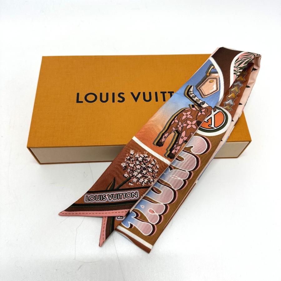 新品同様 LOUIS VUITTON ルイヴィトン M76922 バンドーBB トロ スカーフ ブラウン レディース【中古】 | LOUIS VUITTON | 06