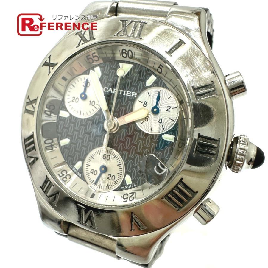 CARTIER カルティエ W10125U2  クロノスカフ クォーツ デイト マスト21 腕時計 シルバー メンズ【中古】 | Cartier