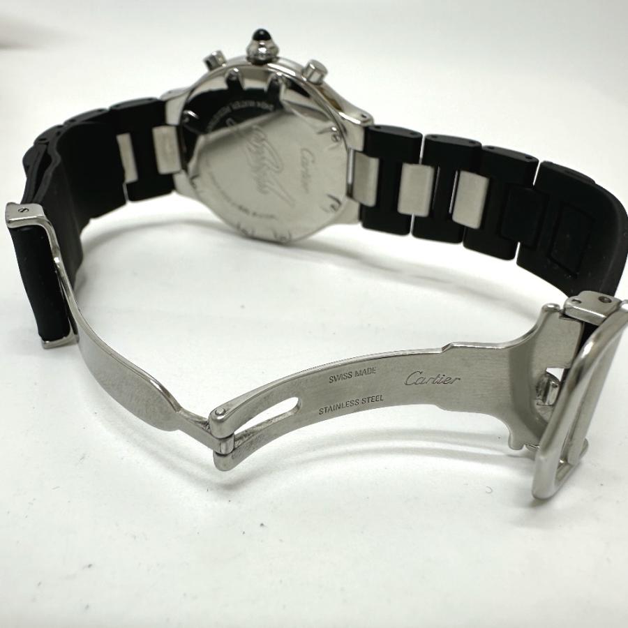 CARTIER カルティエ W10125U2  クロノスカフ クォーツ デイト マスト21 腕時計 シルバー メンズ【中古】 | Cartier | 05