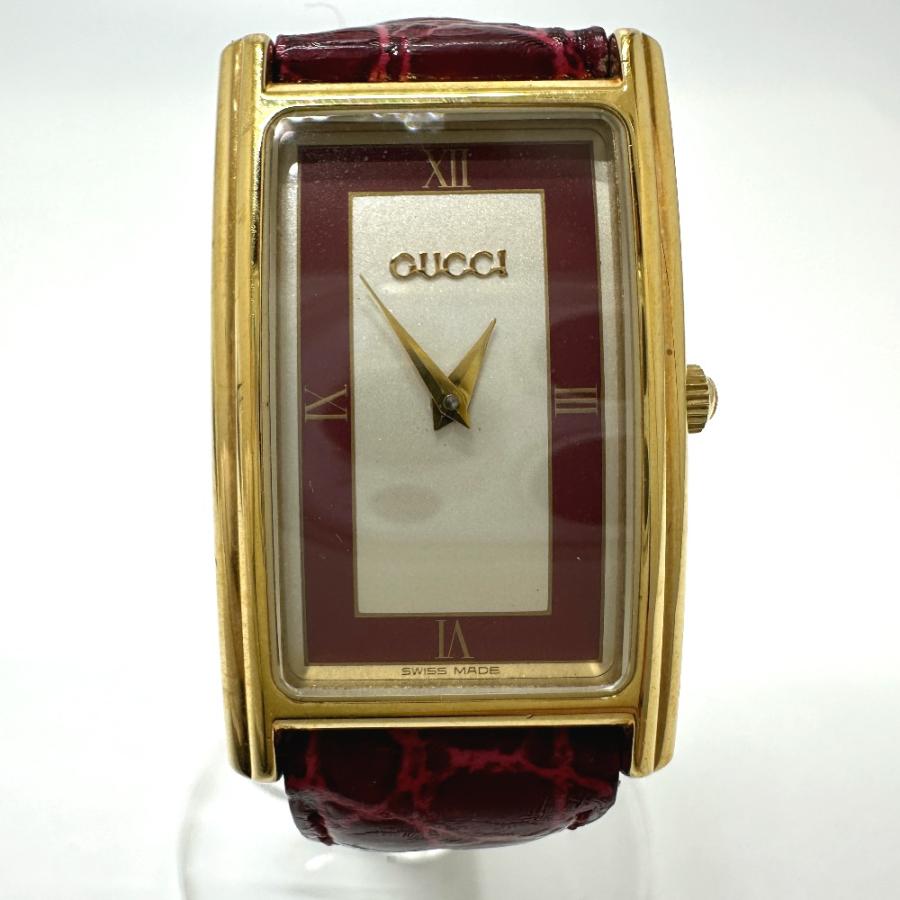 GUCCI グッチ 2600M レクタンギュラー メンズ腕時計 腕時計 ゴールド メンズ【中古】 | GUCCI | 02