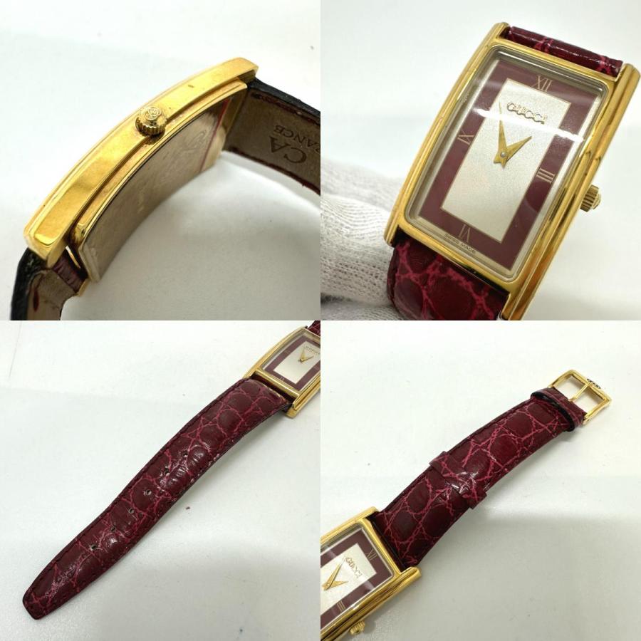 GUCCI グッチ 2600M レクタンギュラー メンズ腕時計 腕時計 ゴールド メンズ【中古】 | GUCCI | 08