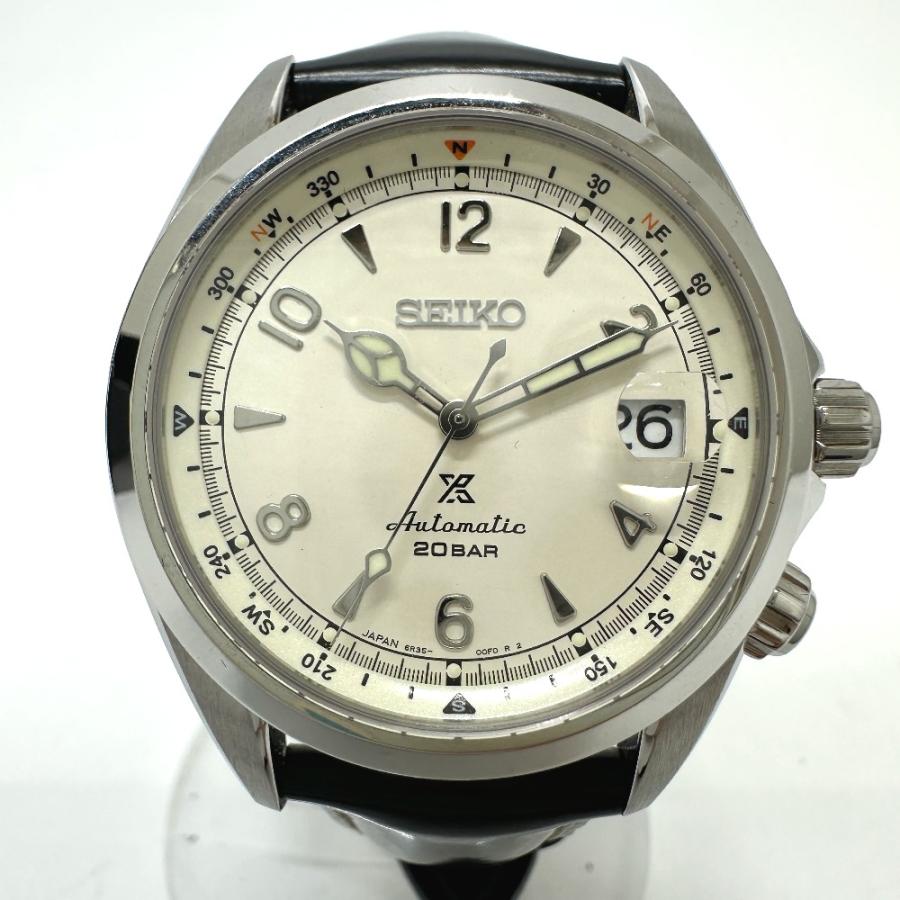 SEIKO セイコー 6R35-00E0 プロスペックス アルピニスト 自動巻き デイト 腕時計 シルバー メンズ【中古】 | SEIKO | 02