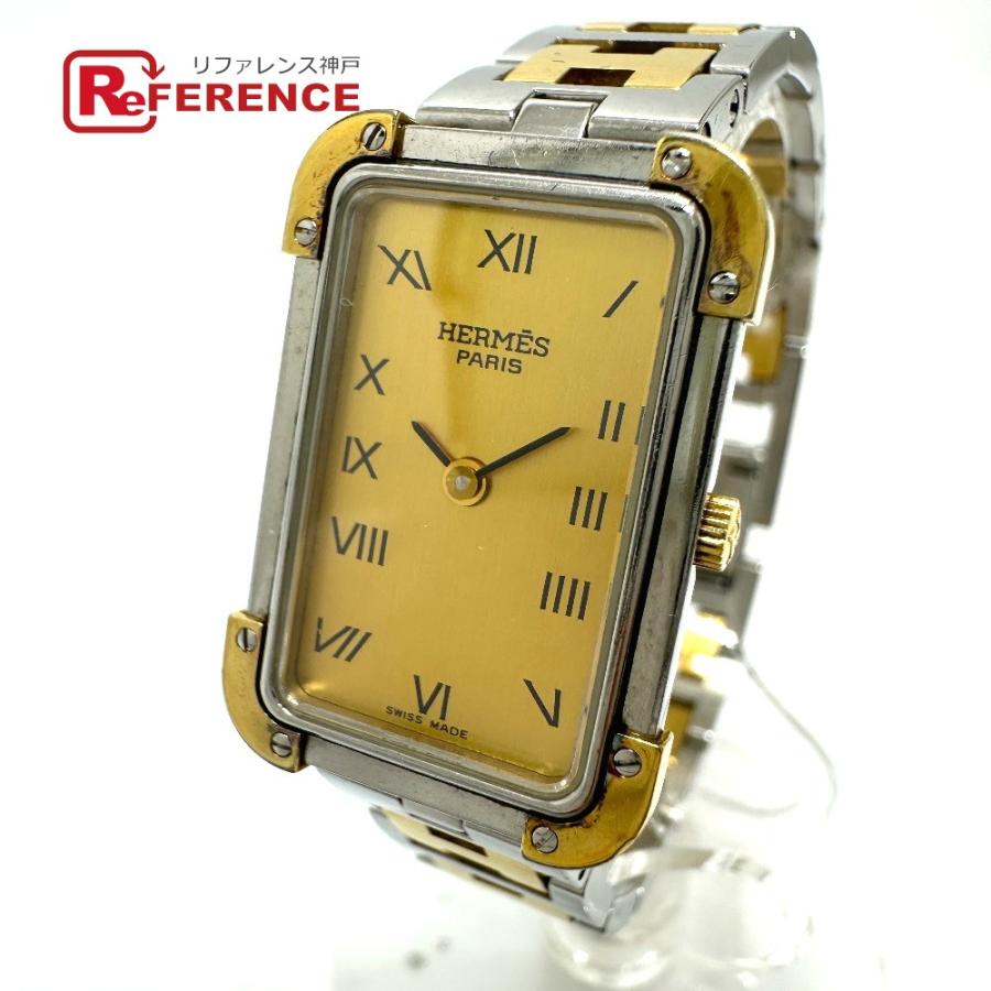 HERMES エルメス CR1.240 クロアジュール コンビ クォーツ 腕時計 シルバー レディース【中古】 | HERMES