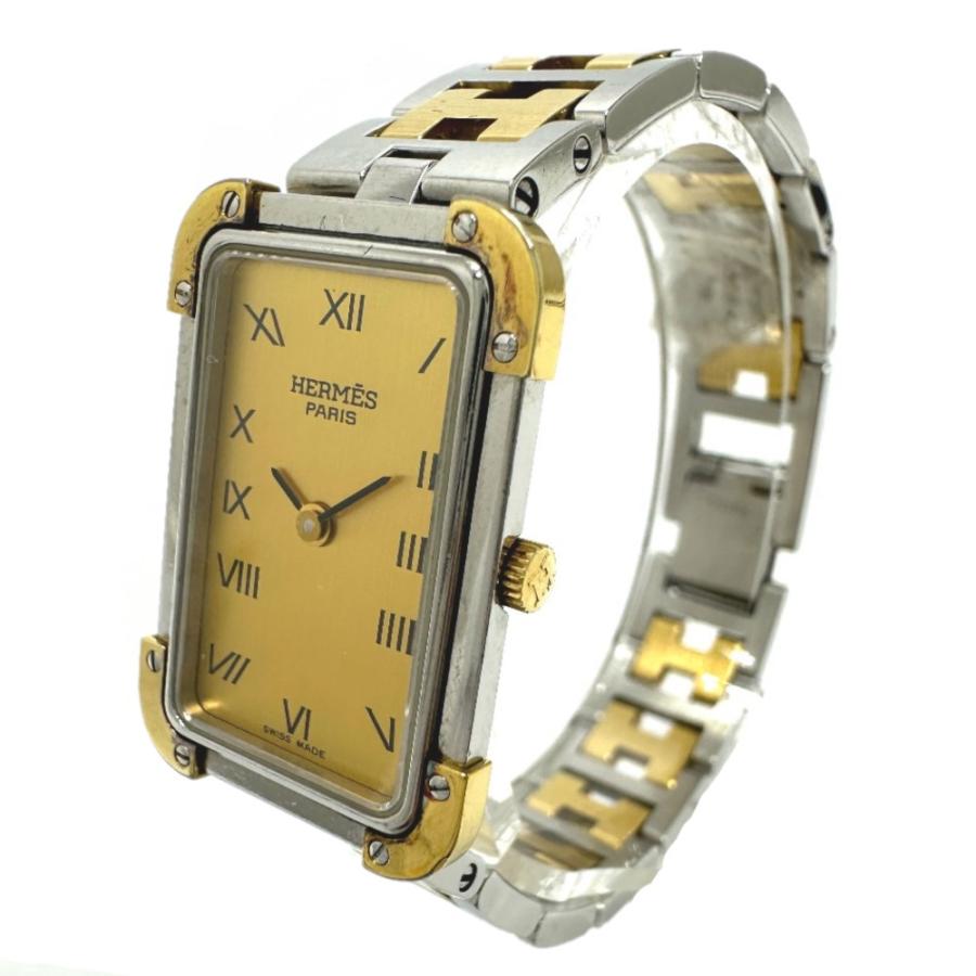 HERMES エルメス CR1.240 クロアジュール コンビ クォーツ 腕時計 シルバー レディース【中古】 | HERMES | 01