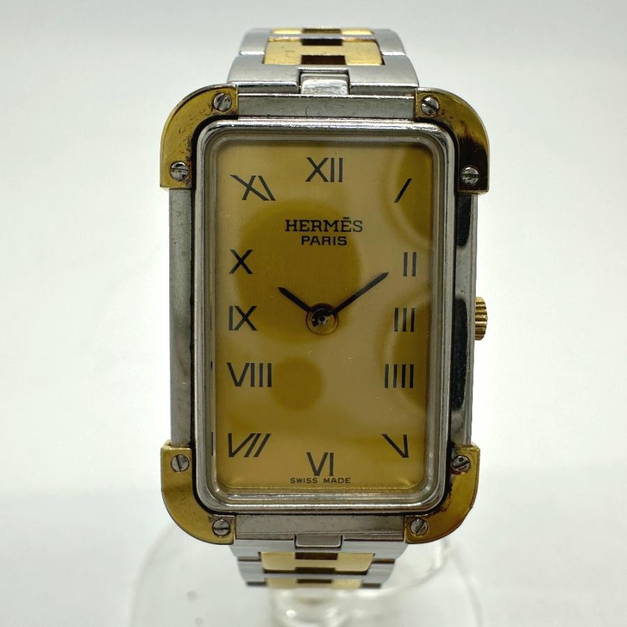 HERMES エルメス CR1.240 クロアジュール コンビ クォーツ 腕時計 シルバー レディース【中古】 | HERMES | 02