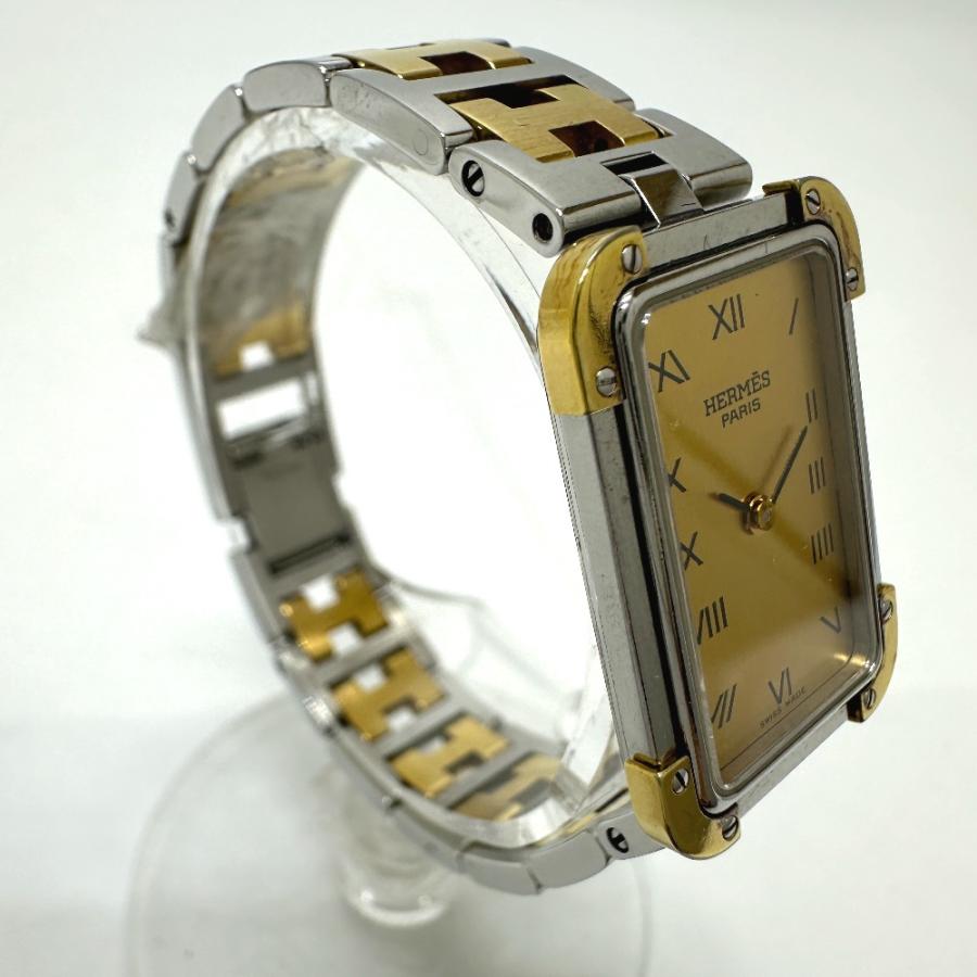 HERMES エルメス CR1.240 クロアジュール コンビ クォーツ 腕時計 シルバー レディース【中古】 | HERMES | 03