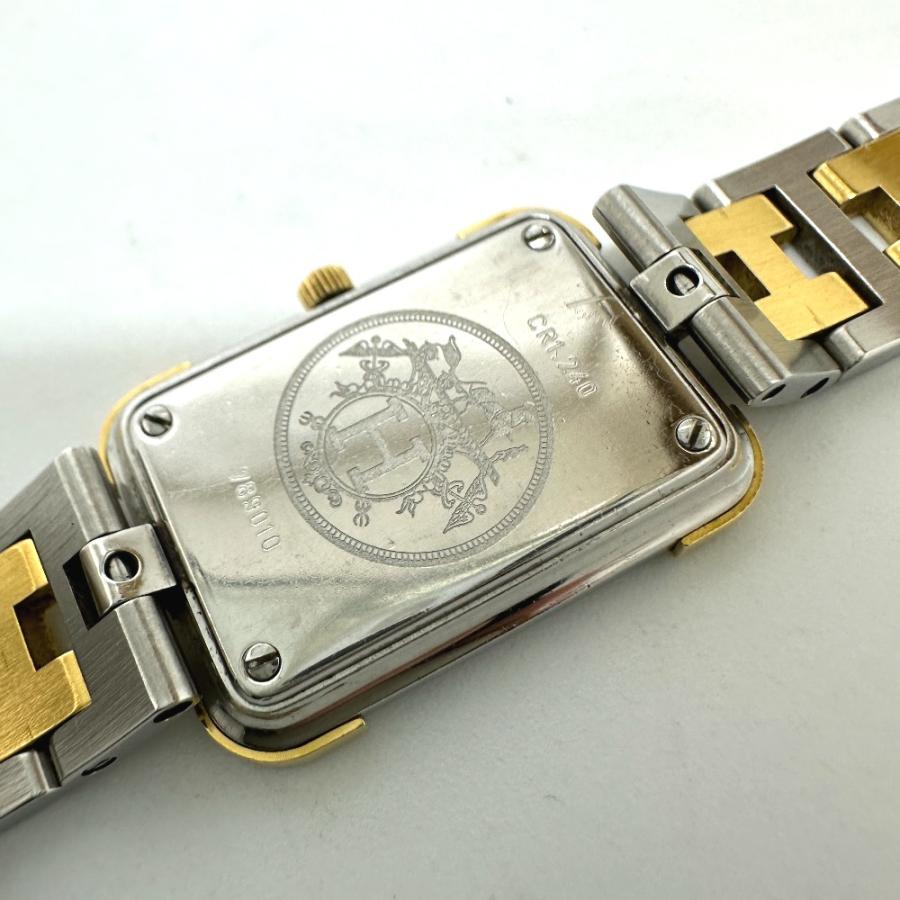 HERMES エルメス CR1.240 クロアジュール コンビ クォーツ 腕時計 シルバー レディース【中古】 | HERMES | 06