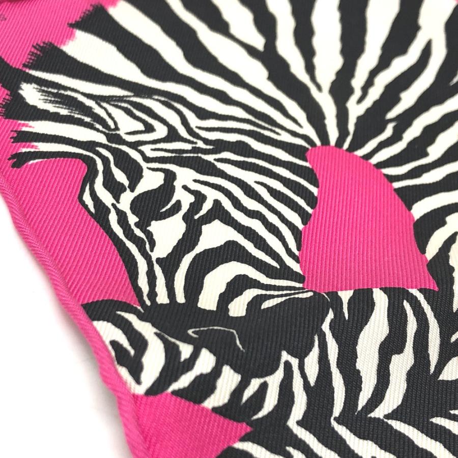 新品同様 HERMES エルメス カレ20 ナノカレ ゼブラ ペガサス スカーフ ピンク レディース【中古】 | HERMES | 03