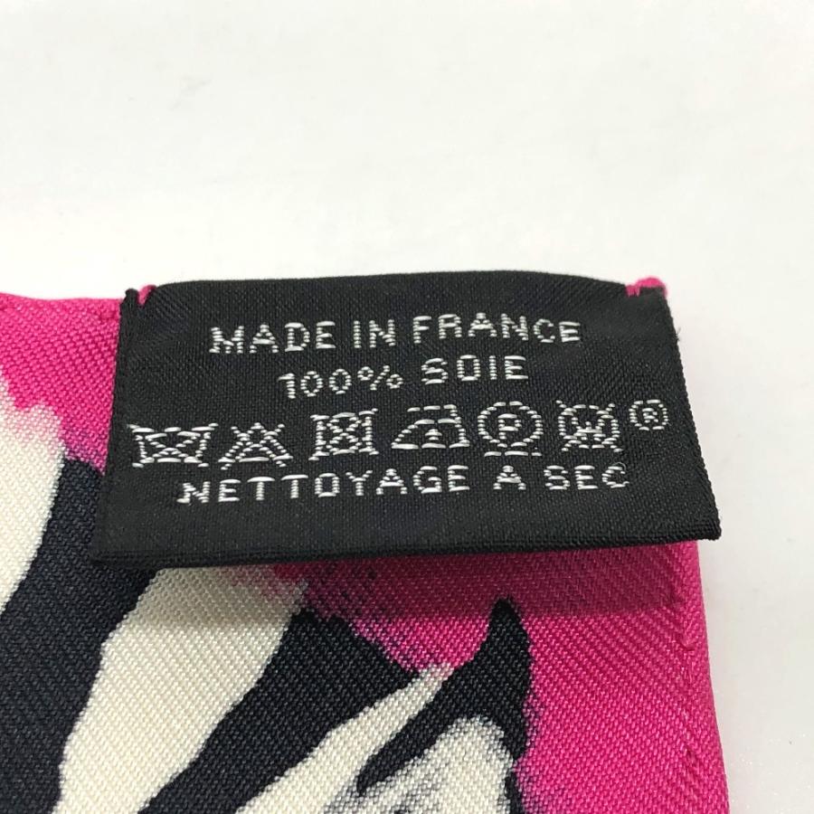 新品同様 HERMES エルメス カレ20 ナノカレ ゼブラ ペガサス スカーフ ピンク レディース【中古】 | HERMES | 07