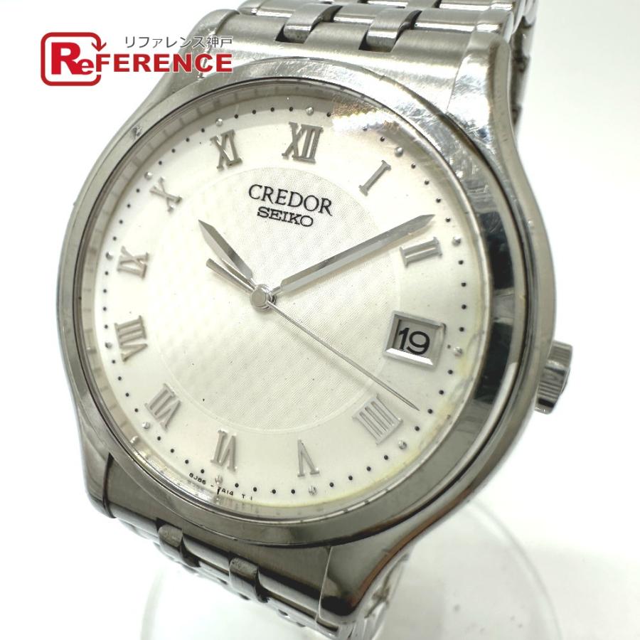 SEIKO セイコー 8J86-7A00 クォーツ デイト クレドール 腕時計 シルバー メンズ【中古】 | SEIKO