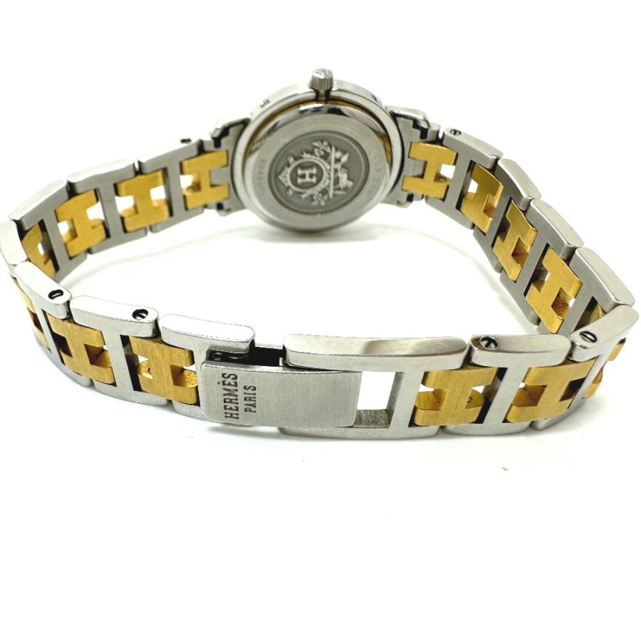 HERMES エルメス CL3.240 クリッパー クォーツ デイト 腕時計 シルバー レディース【中古】 | HERMES | 04