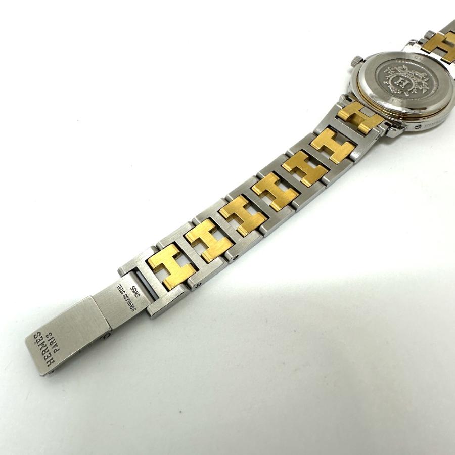 HERMES エルメス CL3.240 クリッパー クォーツ デイト 腕時計 シルバー レディース【中古】 | HERMES | 07