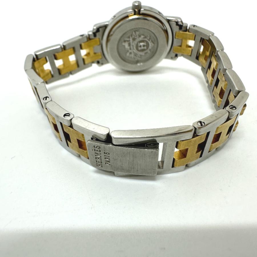 HERMES エルメス CL3.240 クリッパー クォーツ デイト  腕時計 シルバー レディース【中古】 | HERMES | 04