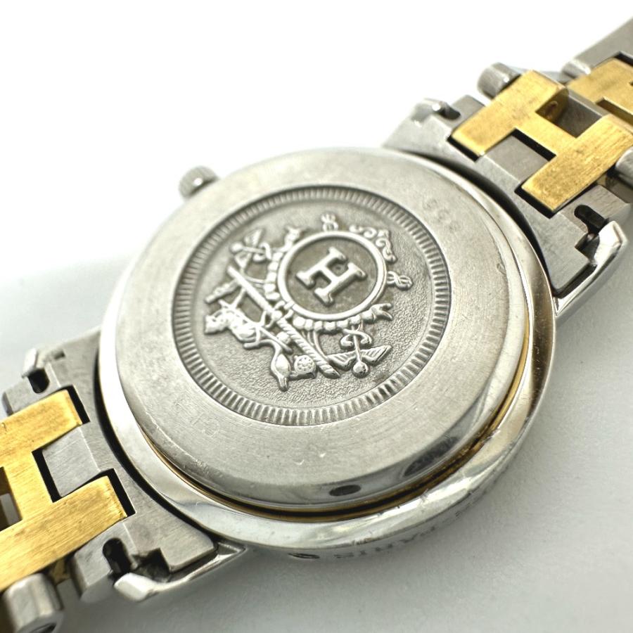 HERMES エルメス CL3.240 クリッパー クォーツ デイト  腕時計 シルバー レディース【中古】 | HERMES | 05