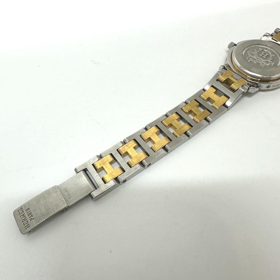 HERMES エルメス CL3.240 クリッパー クォーツ デイト  腕時計 シルバー レディース【中古】 | HERMES | 07