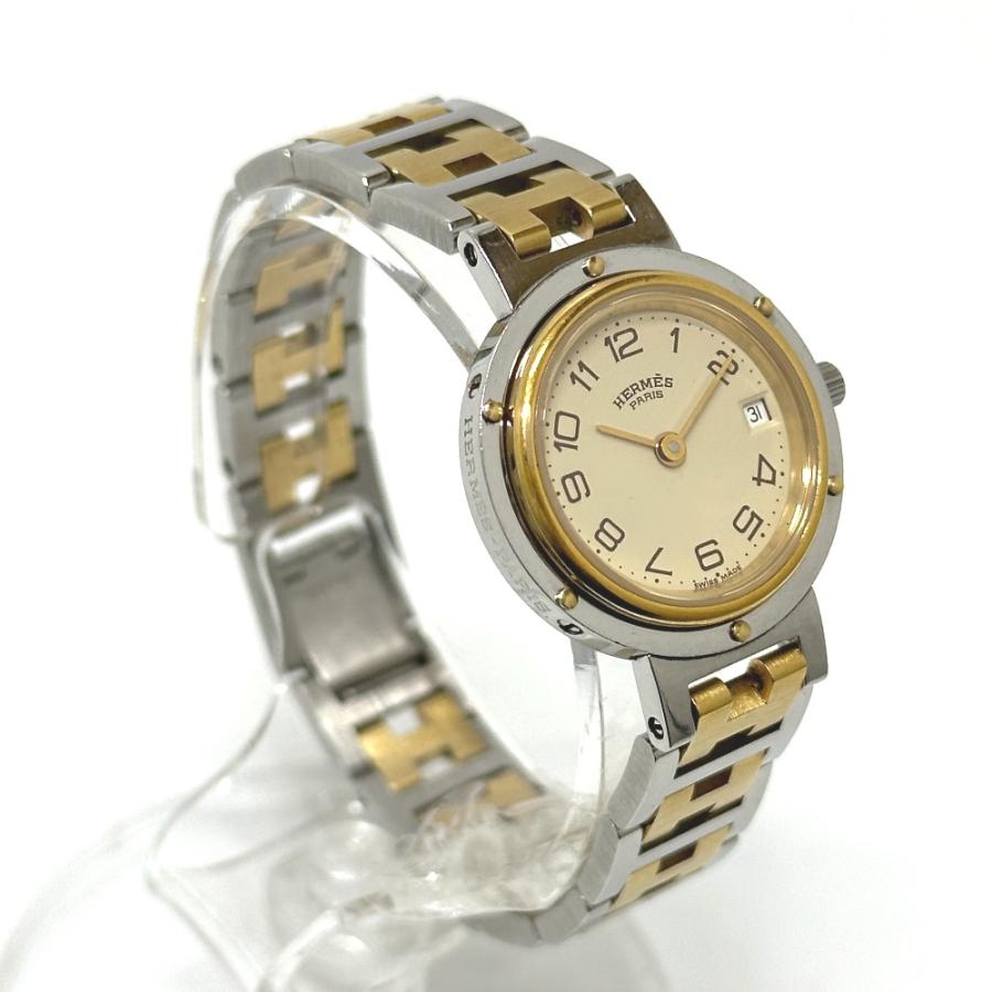 HERMES エルメス クリッパー クォーツ デイト 腕時計 シルバー レディース【中古】 | HERMES | 03