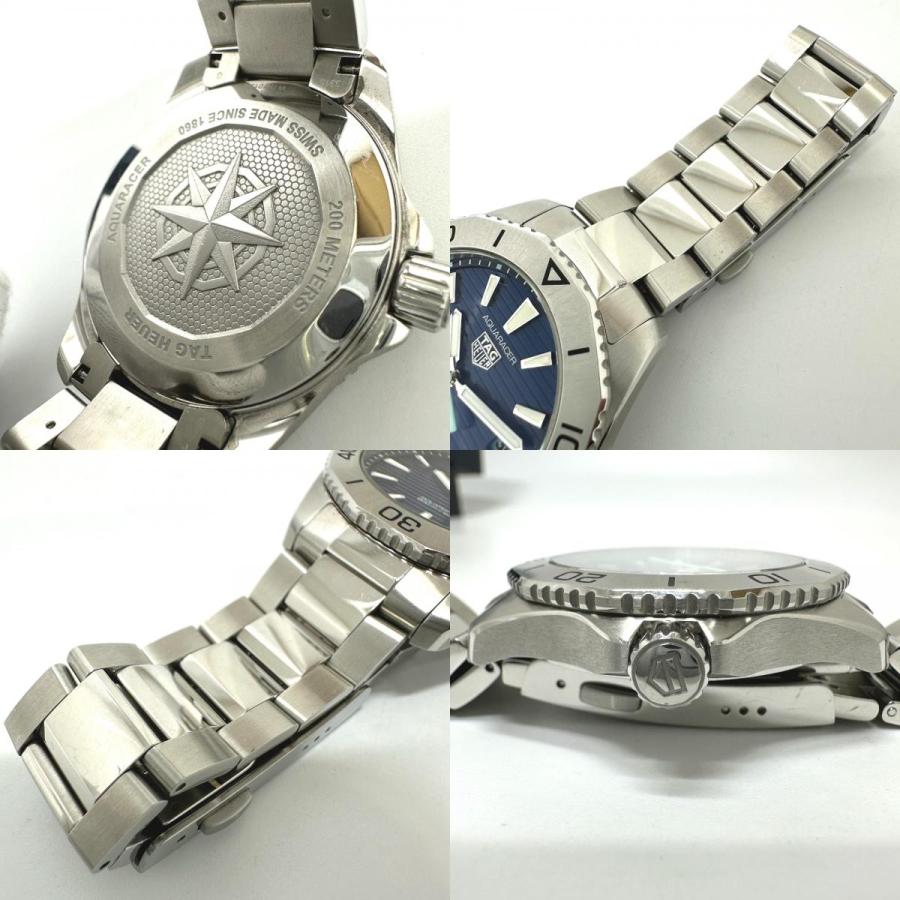 TAG HEUER タグホイヤー WBP1113 アクアレーサー ソーラーグラフ クォーツ デイト プロフェッショナル200 腕時計 シルバー メンズ【中古】 |  | 08