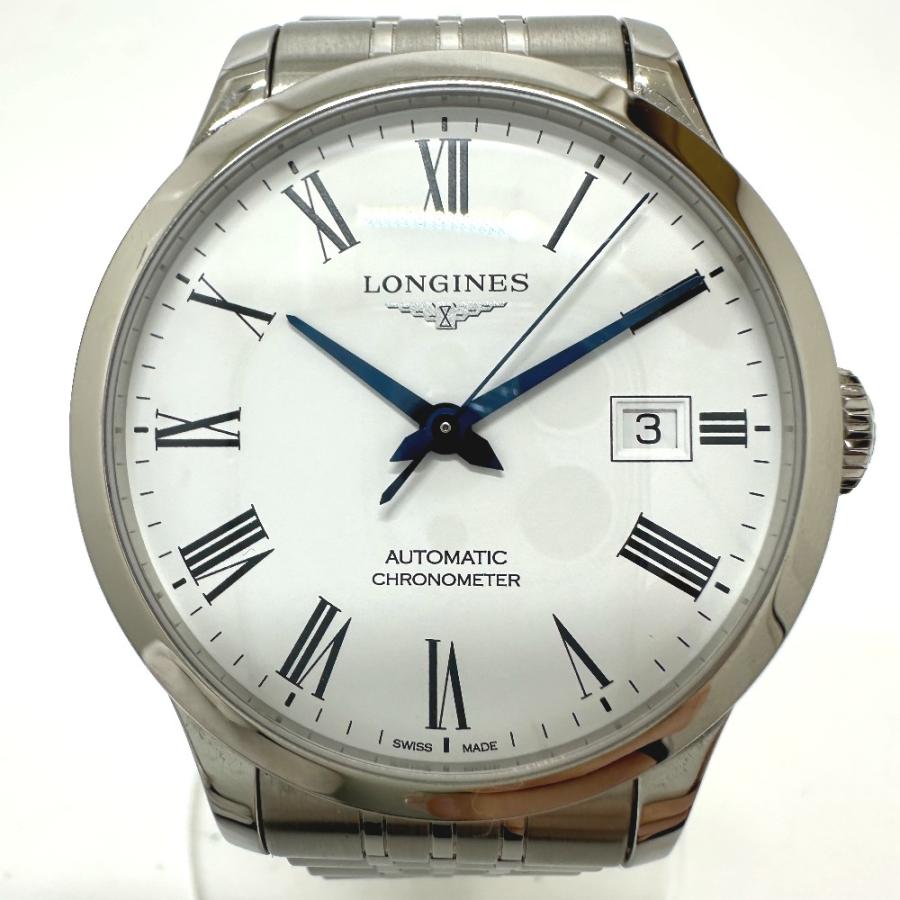 美品 LONGINES ロンジン L2.820.4.11.6 レコード クロノメーター 自動巻き デイト 腕時計 シルバー メンズ【中古】 | LONGINES | 02