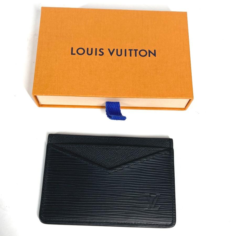 未使用 LOUIS VUITTON ルイヴィトン M67210  ネオ・ポルトカルト 名刺入れ パスケース エピ カードケース ノワール ブラック【中古】｜reference｜03