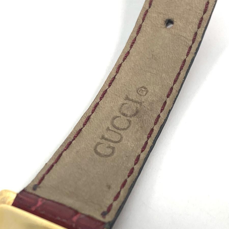 GUCCI グッチ 2600L ロゴ ウォッチ ヴィンテージ 腕時計 レッド レディース【中古】 | GUCCI | 07
