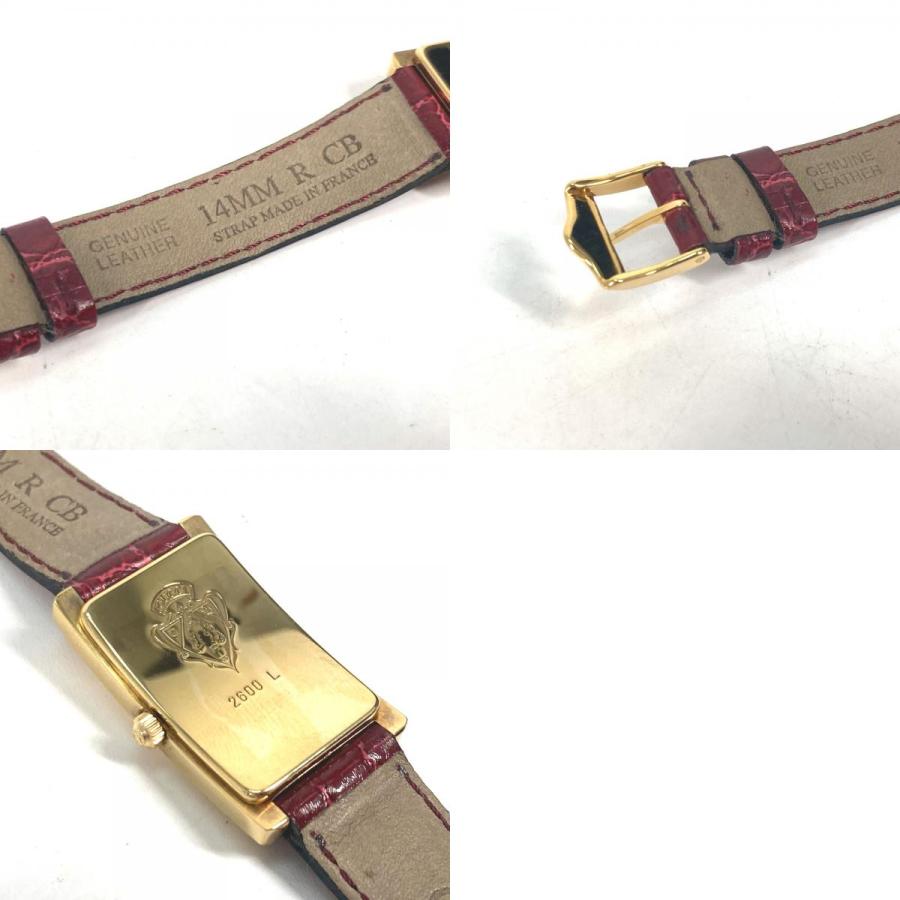 GUCCI グッチ 2600L ロゴ ウォッチ ヴィンテージ 腕時計 レッド レディース【中古】 | GUCCI | 09