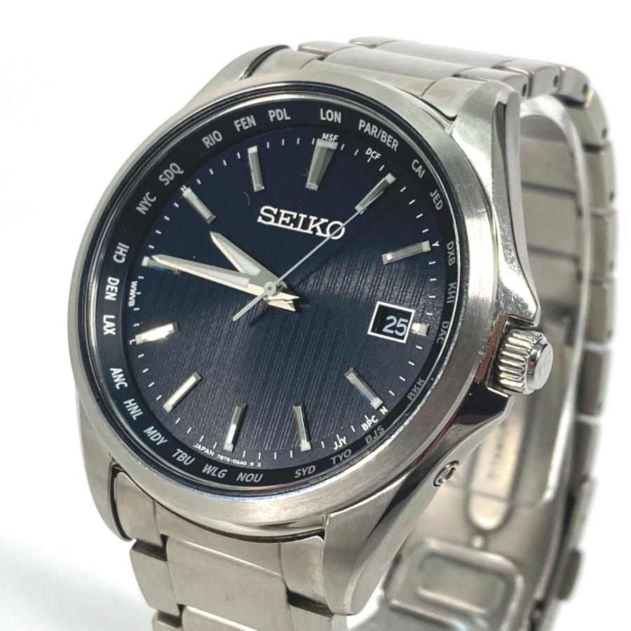 SEIKO セイコー 7B75-0AA0 デイト ウォッチ セイコー セレクション  腕時計 シルバー メンズ【中古】 | SEIKO | 03