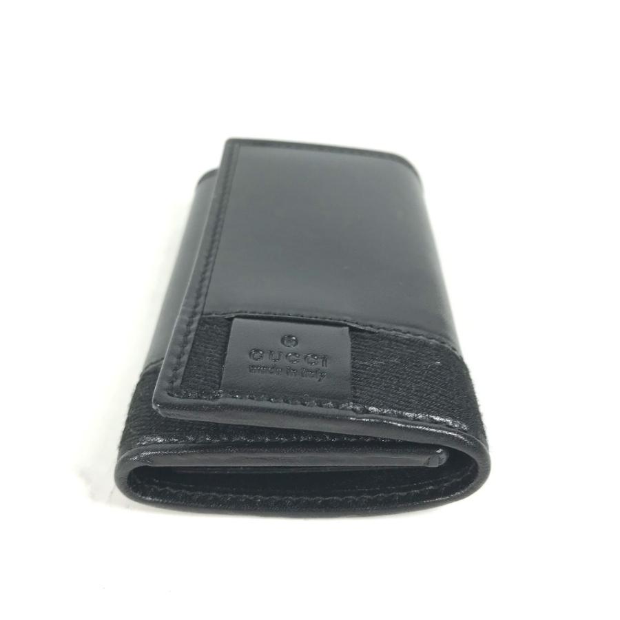 GUCCI 未使用 グッチ 033・2149 GG ロゴ 6連 レザー キーケース 