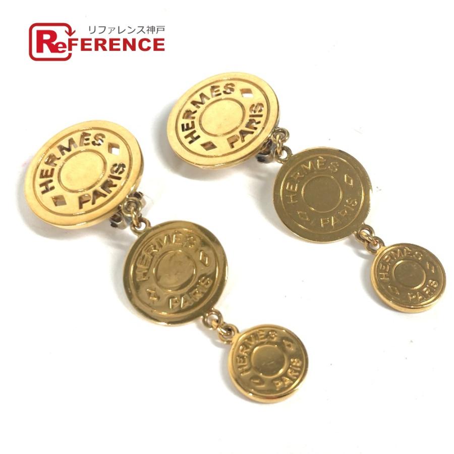 HERMES エルメス 3連 セリエ アクセサリー イヤリング ゴールド レディース【中古】 | HERMES