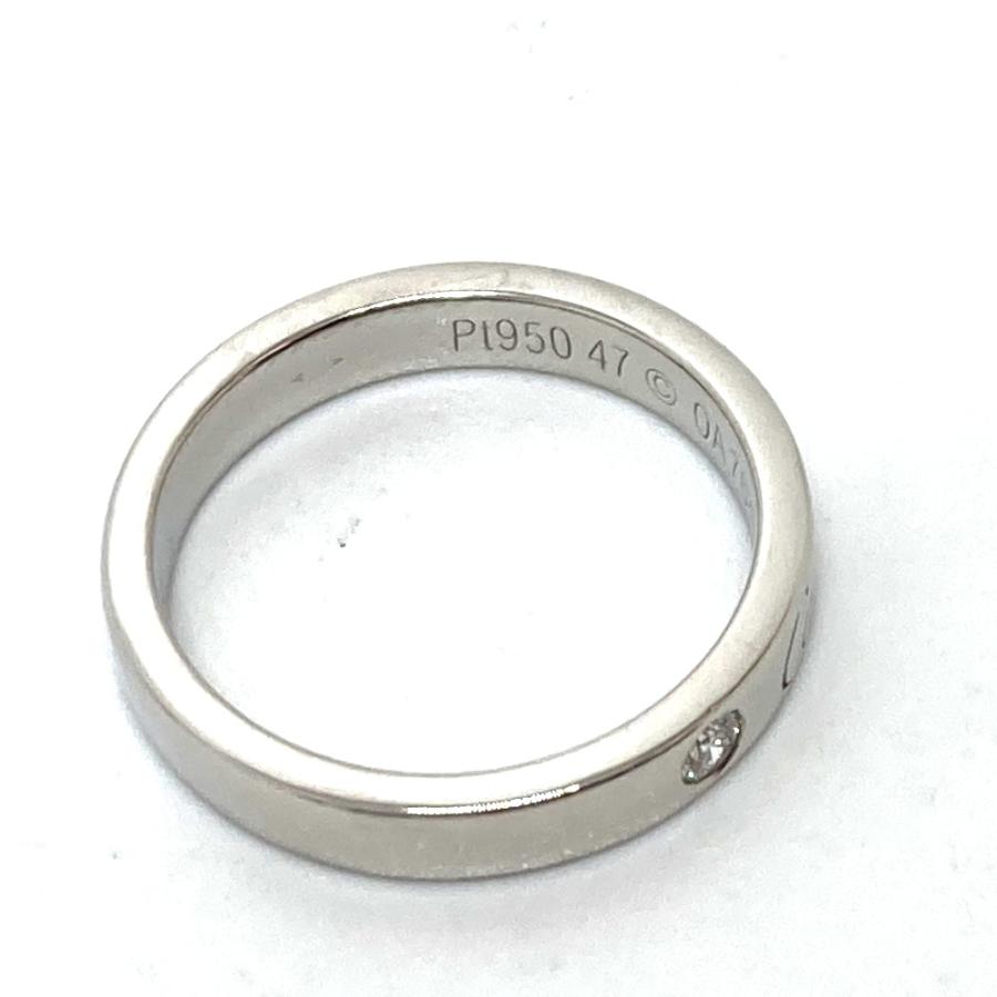 新品同様 CARTIER カルティエ エングレーブド 1P ダイヤ  指輪 リング・指輪 シルバー レディース【中古】 | Cartier | 08