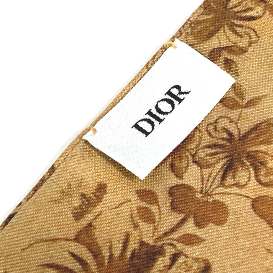 美品 Dior ディオール ミッツア バンドースカーフ ロゴ スカーフ  