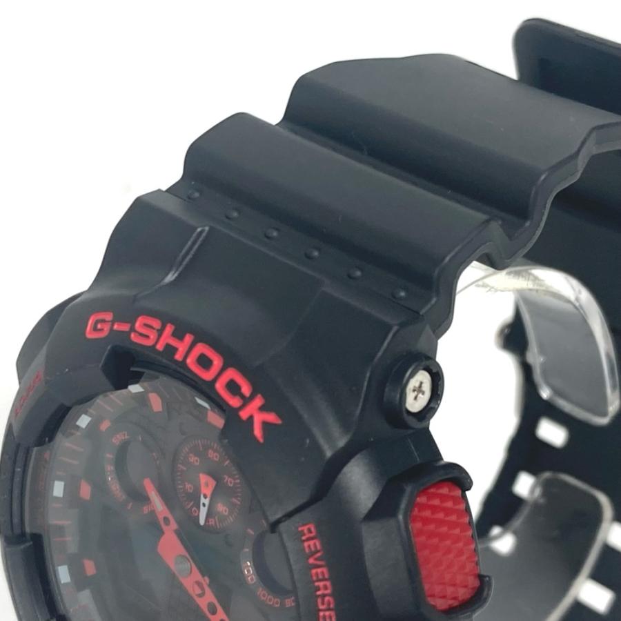 美品 CASIO カシオ GA-100BNR G-SHOCK Gショック メンズウォッチ 腕時計 レッド ブラック メンズ【中古】 | CASIO | 02