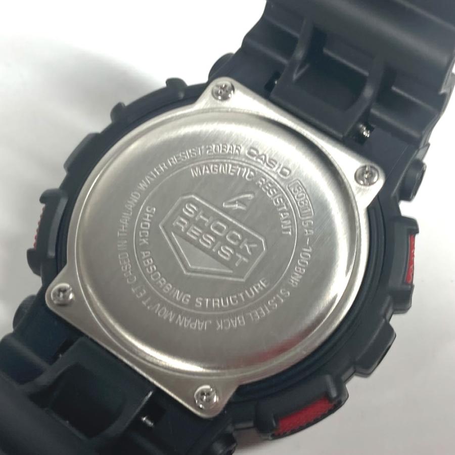 美品 CASIO カシオ GA-100BNR G-SHOCK Gショック メンズウォッチ 腕時計 レッド ブラック メンズ【中古】 | CASIO | 08