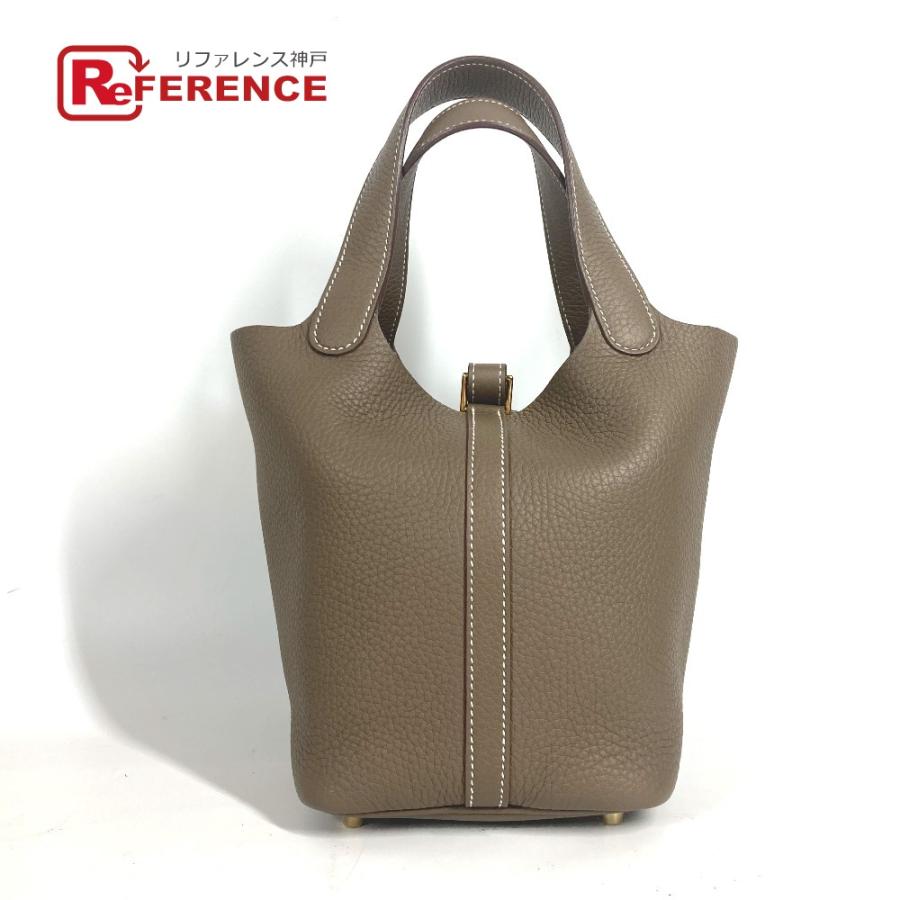 未使用 HERMES エルメス ピコタンロックPM ピコタン ハンドバッグ カバン バッグ ハンドバッグ エトゥープ ゴールド金具【中古】 | HERMES