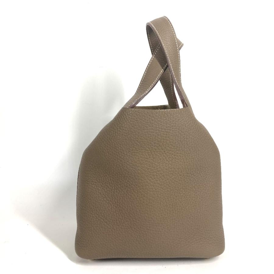 未使用 HERMES エルメス ピコタンロックPM ピコタン ハンドバッグ カバン バッグ ハンドバッグ エトゥープ ゴールド金具【中古】 | HERMES | 01