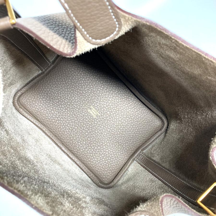 未使用 HERMES エルメス ピコタンロックPM ピコタン ハンドバッグ カバン バッグ ハンドバッグ エトゥープ ゴールド金具【中古】 | HERMES | 03