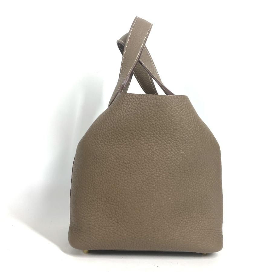 未使用 HERMES エルメス ピコタンロックPM ピコタン ハンドバッグ カバン バッグ ハンドバッグ エトゥープ ゴールド金具【中古】 | HERMES | 06