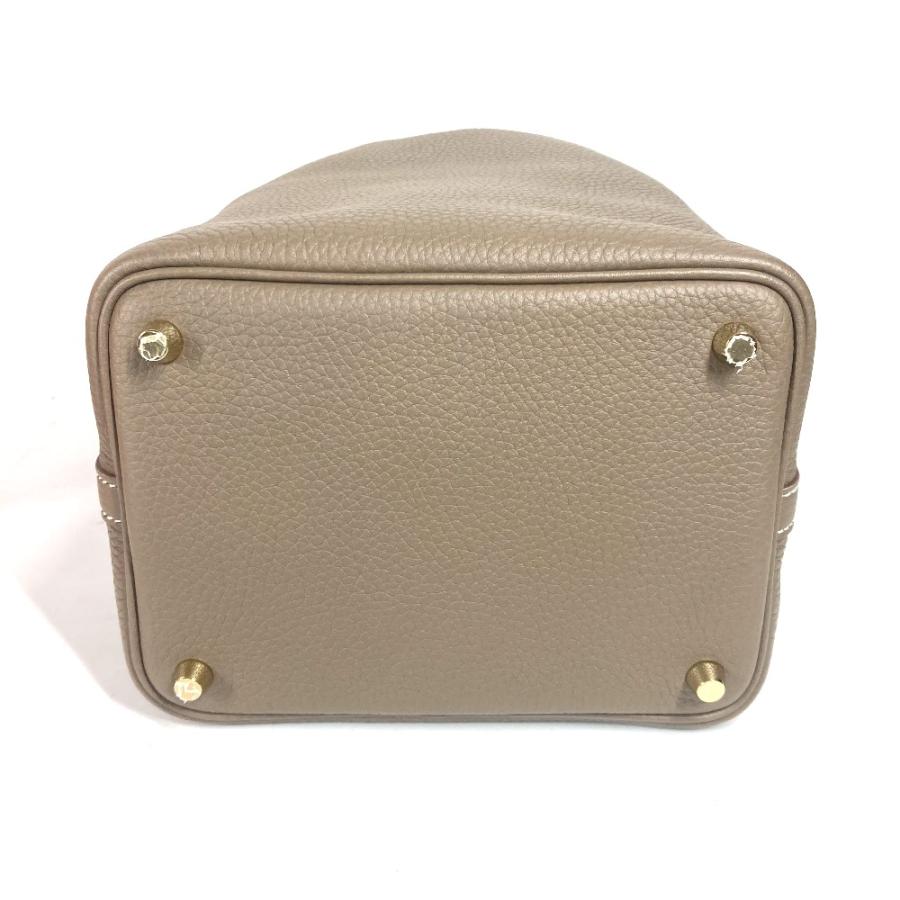 未使用 HERMES エルメス ピコタンロックPM ピコタン ハンドバッグ カバン バッグ ハンドバッグ エトゥープ ゴールド金具【中古】 | HERMES | 07