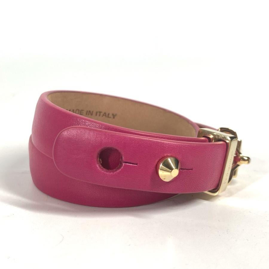 美品 Salvatore Ferragamo サルヴァトーレフェラガモ 2重 ガンチーニ アクセサリー ブレスレット ピンク レディース【中古】 |  | 03