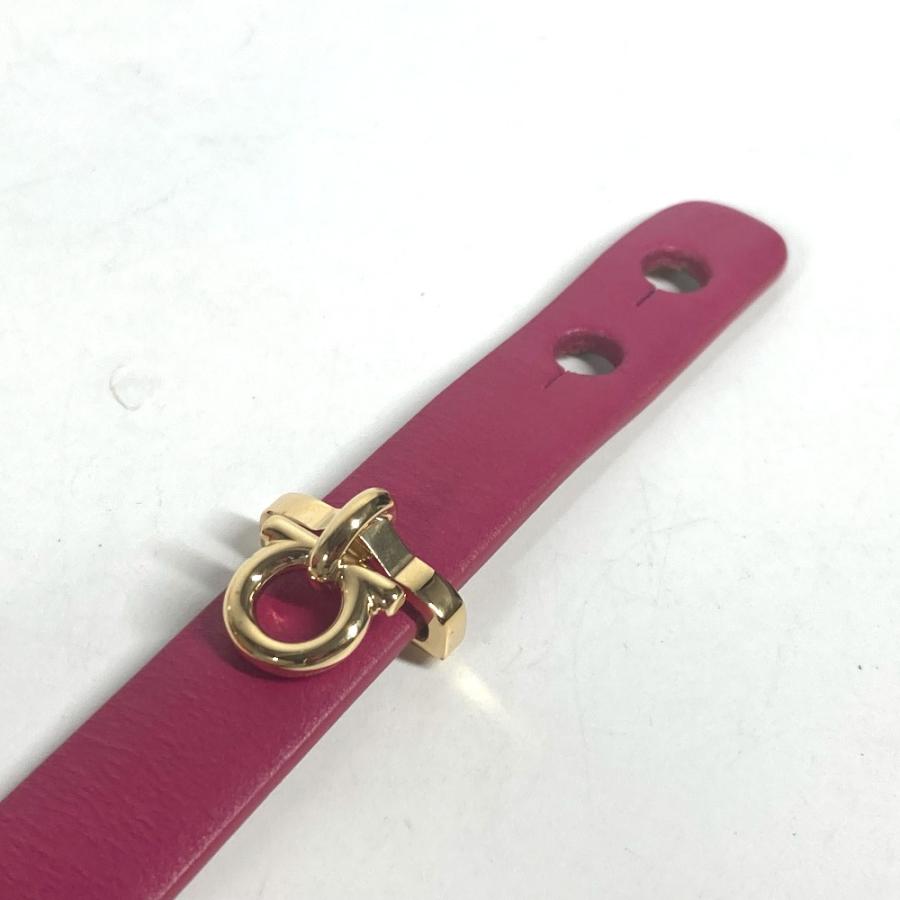 美品 Salvatore Ferragamo サルヴァトーレフェラガモ 2重 ガンチーニ アクセサリー ブレスレット ピンク レディース【中古】 |  | 08