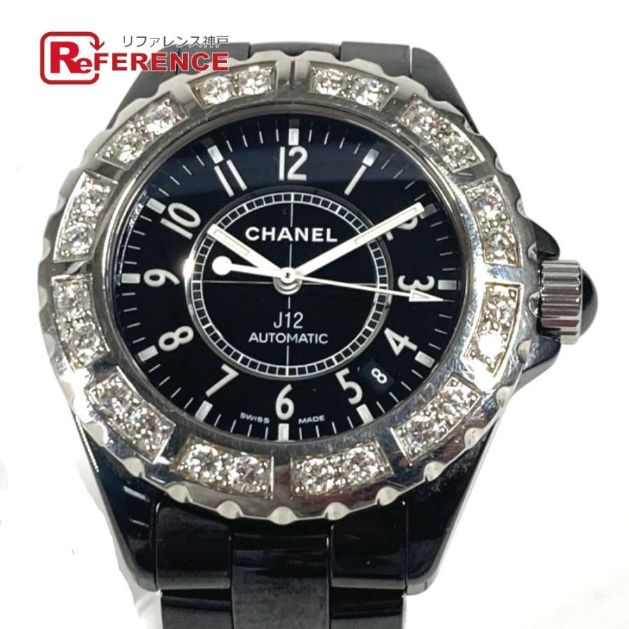 CHANEL シャネル  H1174 J12 ダイヤベゼル ウォッチ メンズ腕時計 腕時計 ブラック メンズ【中古】 | CHANEL