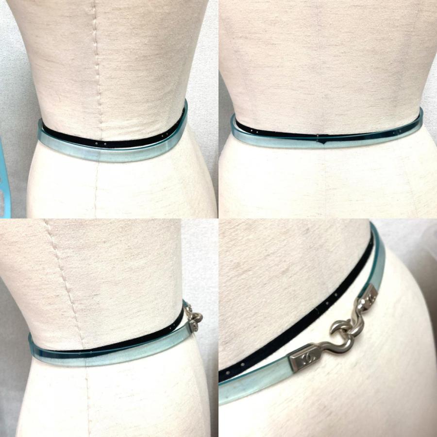 CHANEL シャネル ロゴ CC ココマーク アクセサリー 00C ベルト ブルー レディース【中古】 | CHANEL | 09
