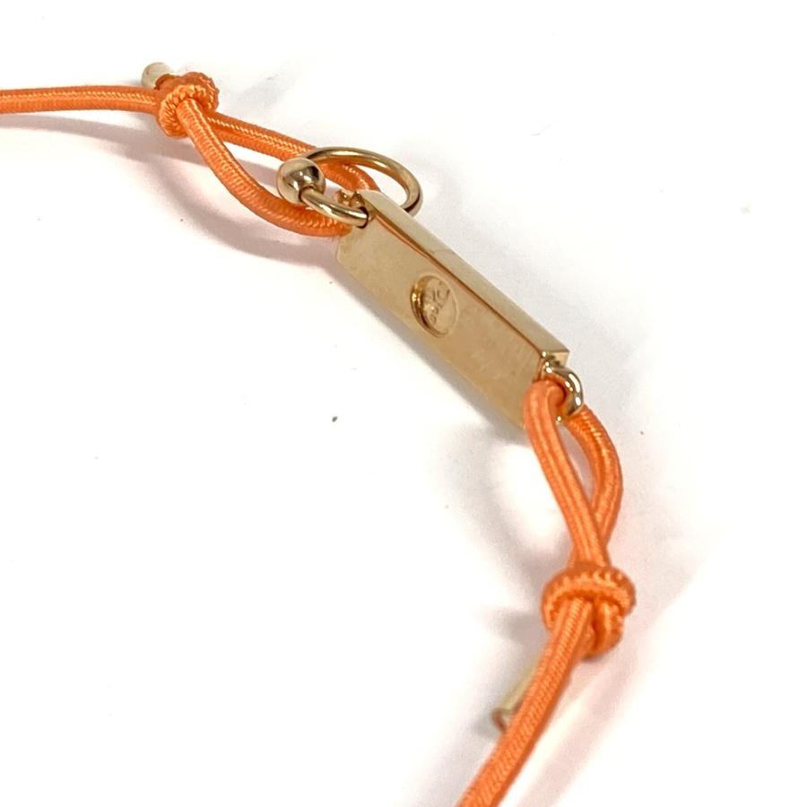 Dior ディオール ロゴプレート チョーカー アクセサリー チェーン ネックレス オレンジ レディース【中古】 |  | 05