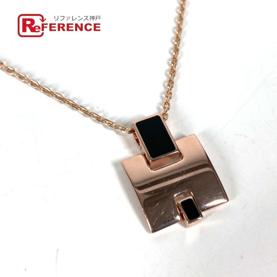 HERMES エルメス アイリーン チェーン Hロゴ アクセサリー ネックレス ブラック レディース【中古】 | HERMES