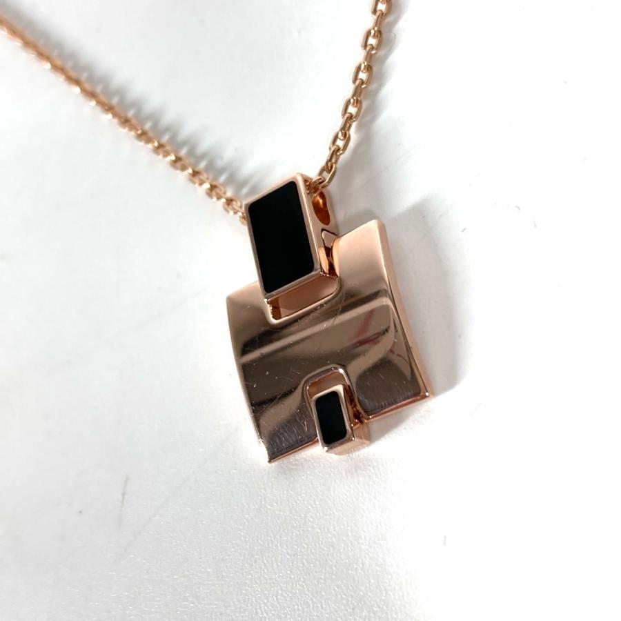 HERMES エルメス アイリーン チェーン Hロゴ アクセサリー ネックレス ブラック レディース【中古】 | HERMES | 03
