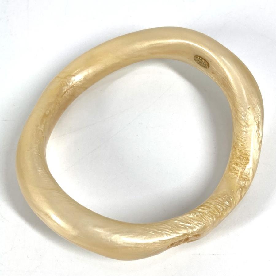 CHANEL シャネル CC ロゴ ココマーク アクセサリー ブレスレット  96C バングル ベージュ レディース【中古】 | CHANEL | 01