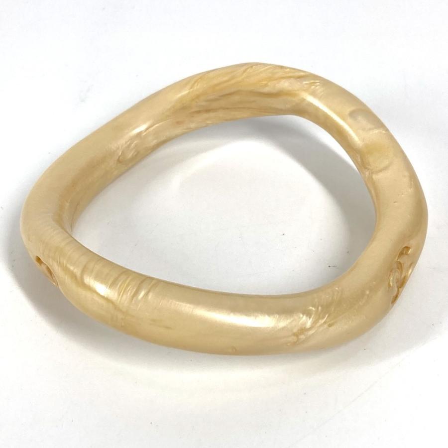 CHANEL シャネル CC ロゴ ココマーク アクセサリー ブレスレット  96C バングル ベージュ レディース【中古】 | CHANEL | 02