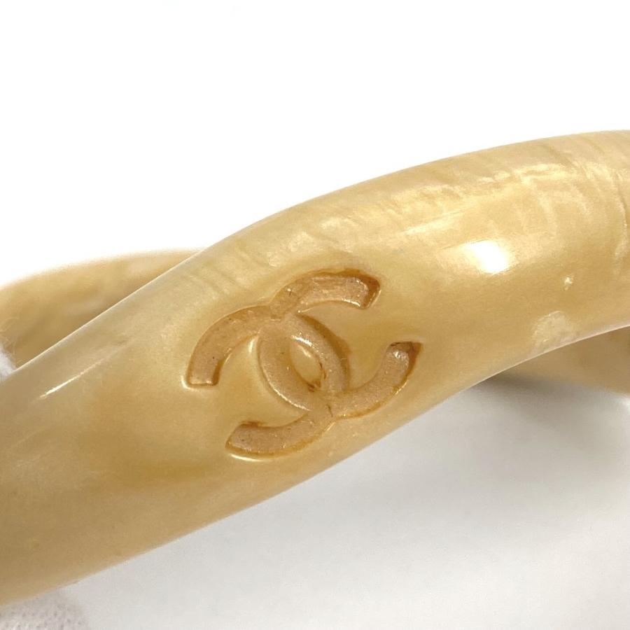 CHANEL シャネル CC ロゴ ココマーク アクセサリー ブレスレット  96C バングル ベージュ レディース【中古】 | CHANEL | 03