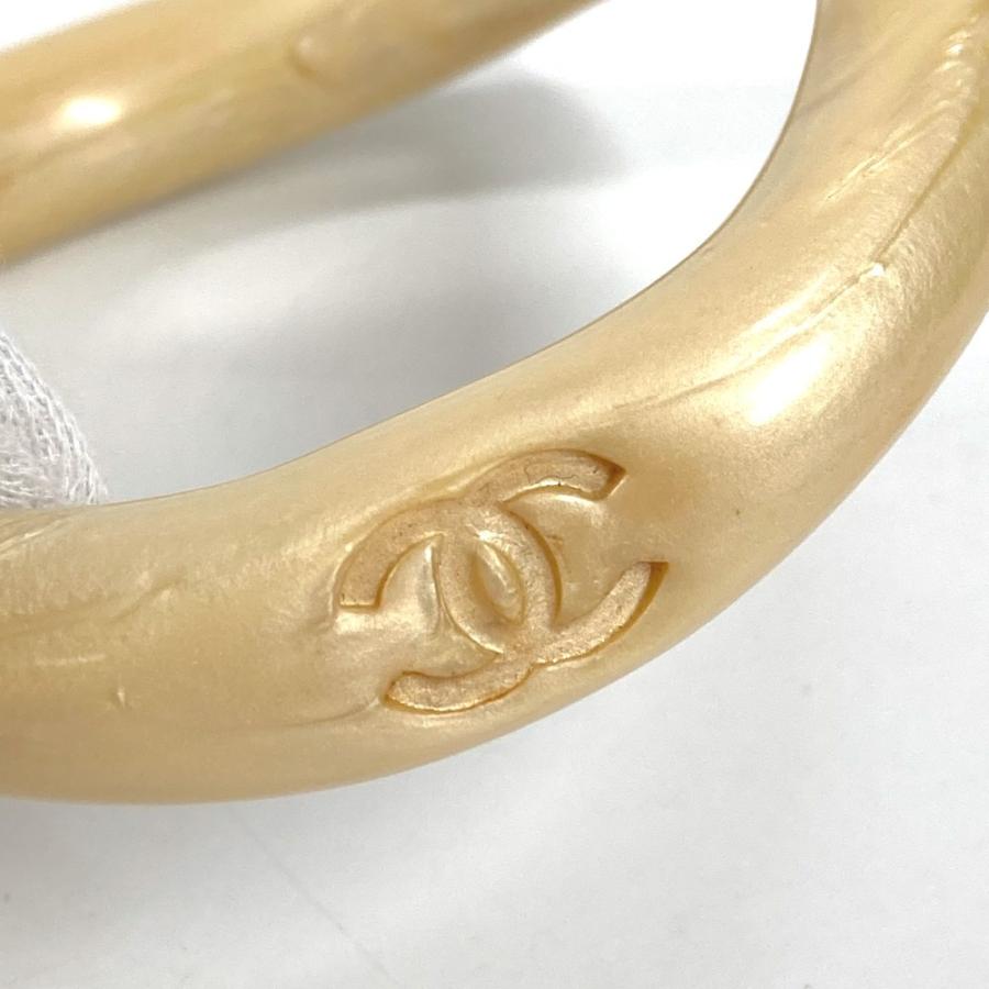 CHANEL シャネル CC ロゴ ココマーク アクセサリー ブレスレット  96C バングル ベージュ レディース【中古】 | CHANEL | 04