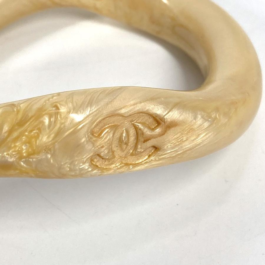 CHANEL シャネル CC ロゴ ココマーク アクセサリー ブレスレット  96C バングル ベージュ レディース【中古】 | CHANEL | 05