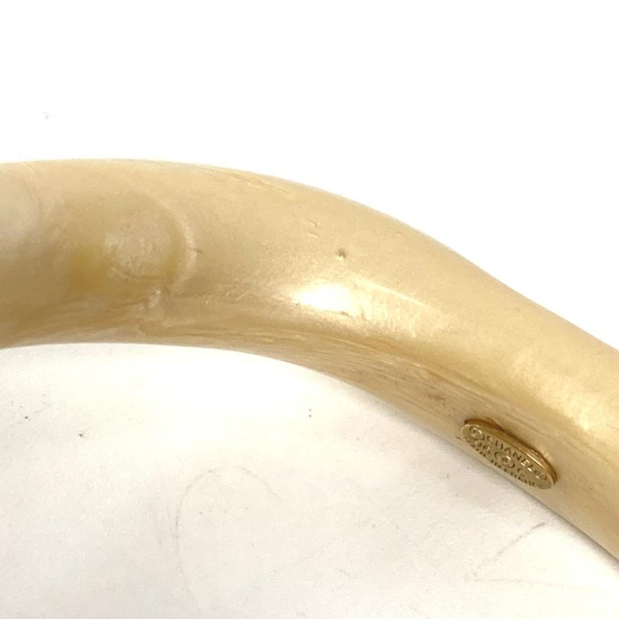 CHANEL シャネル CC ロゴ ココマーク アクセサリー ブレスレット  96C バングル ベージュ レディース【中古】 | CHANEL | 07